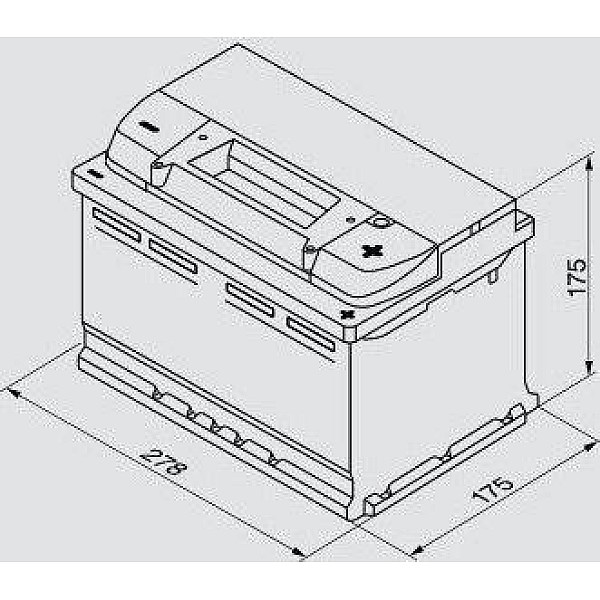 Akumuliatorius Bosch S5. 74 Ah. 750 A. 12 V