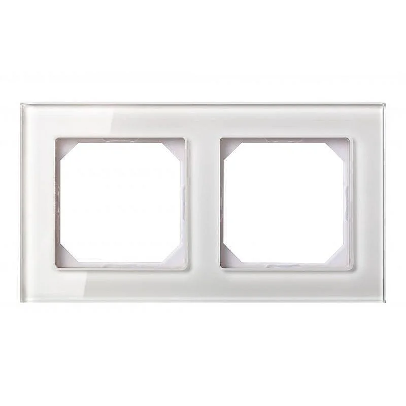 Dvivietis rėmelis LIREGUS EPSILON. blizgus baltas stiklas