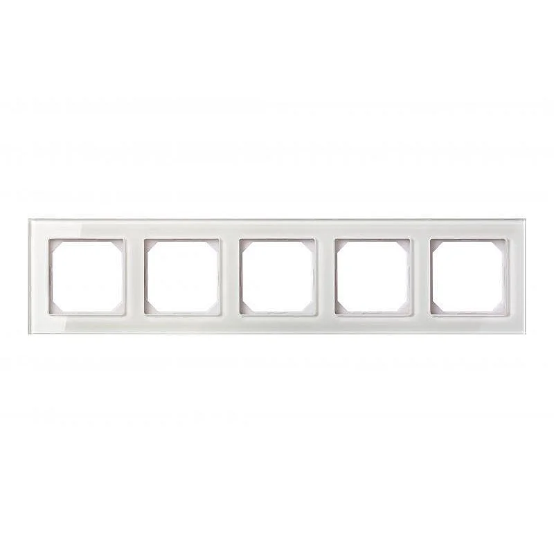 Penkiavietis rėmelis LIREGUS EPSILON. blizgus baltas stiklas