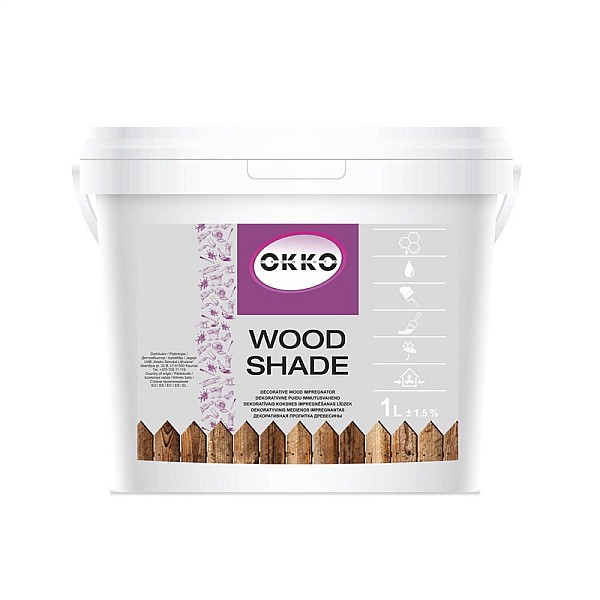 Impregnantas Okko Wood Shade. alyvmedžio spalvos. 1 l