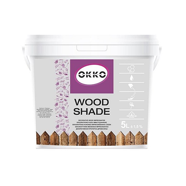 Impregnants Okko Wood Shade. balta. 5 l