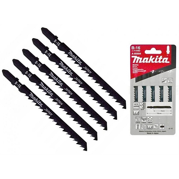 JIG SAWBLADE 75MM B16 WOOD 5 PCS MAKITA