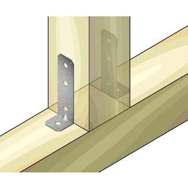 Tvirtinimo kampas. sutvirtintas. 140 x 40 x 40 x 2.5 mm