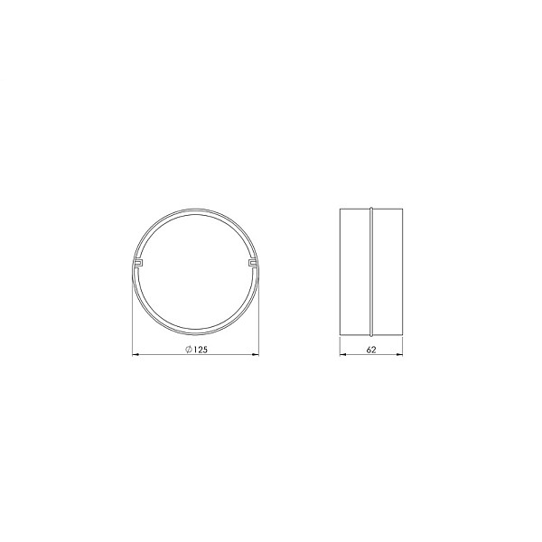 SAVIENOJUMS AS125MM (EUROPLAST)