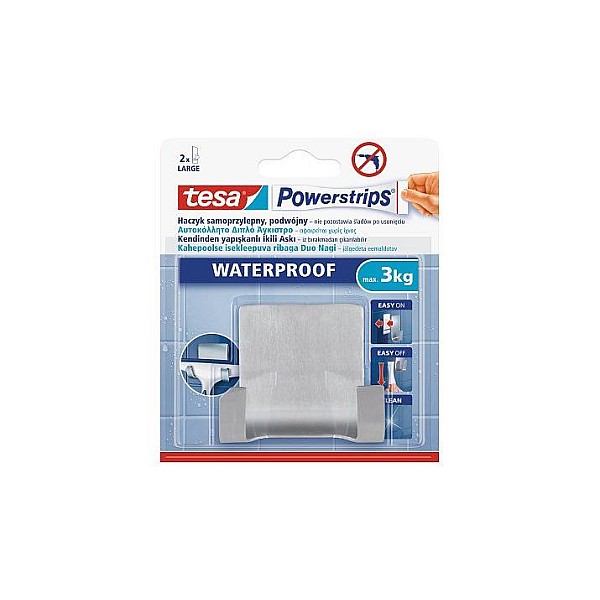 POWERSTRIPS WATERPR.DUO HOOK METAL