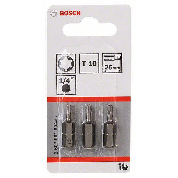 Atsuktuvų antgaliai Bosch Extra Hard T10. 25 mm. 3 vnt