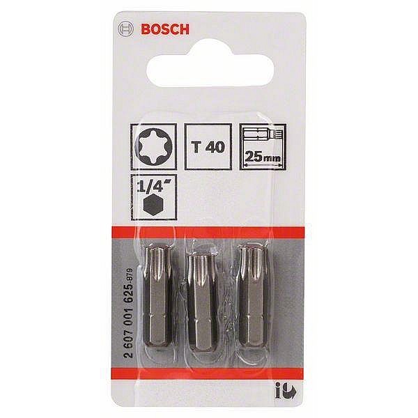 Atsuktuvų antgaliai Bosch Extra Hard T40. 25 mm. 3 vnt