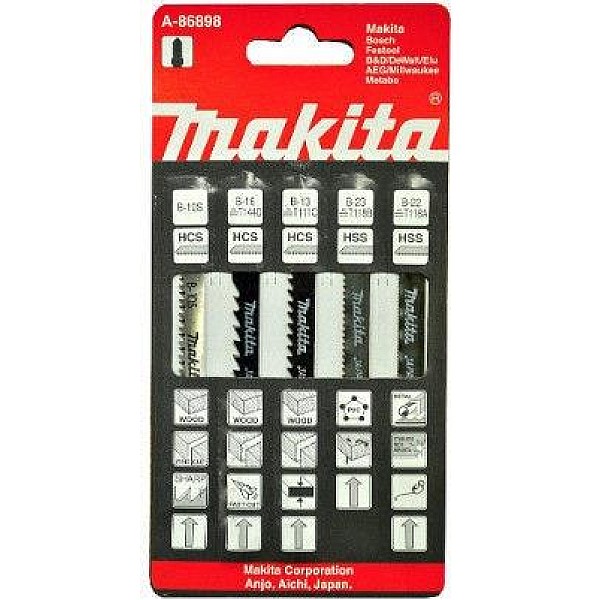 JIG SAWBLADESET MAKITA 5-PCS