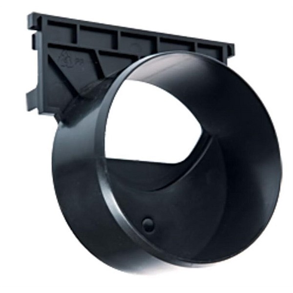 ACO HEXALINE 2.0 OUTLET ENDCAP. BLACK