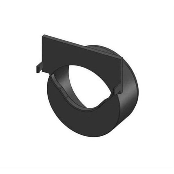 ACO HEXALINE 2.0 OUTLET ENDCAP. BLACK