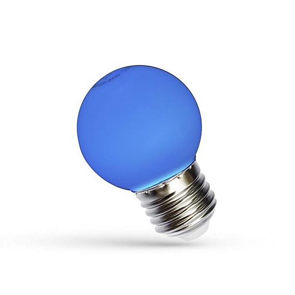 LED KULKA E-27 230V 1W BLUE SPECTRUM