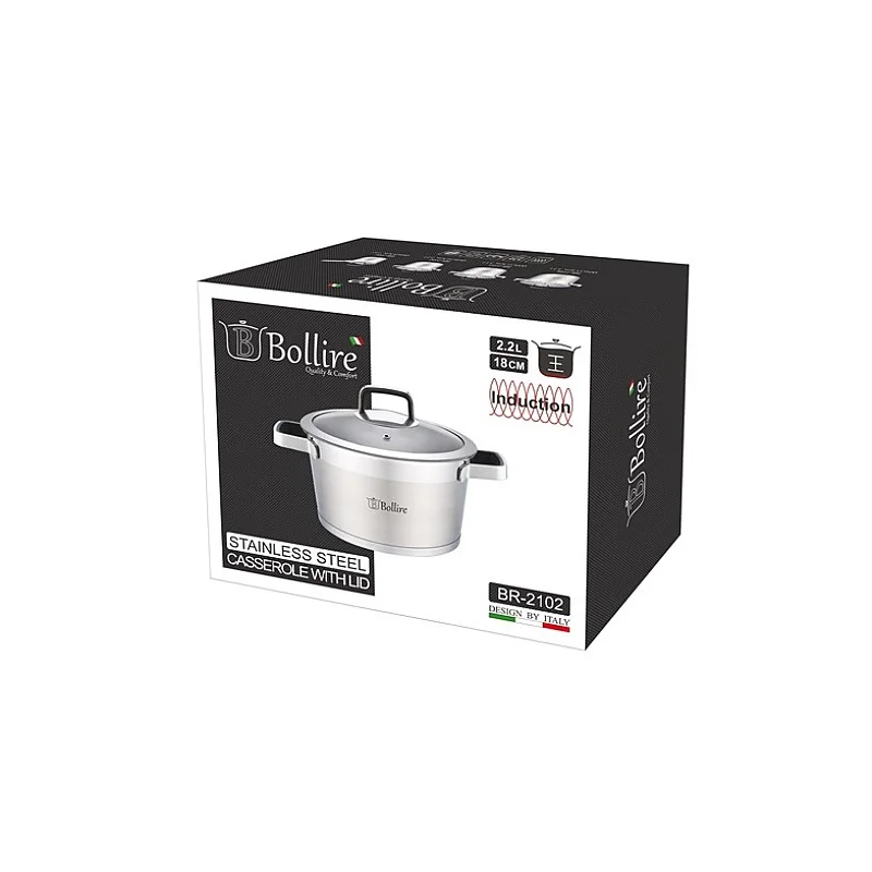 POT BOLLIRE BR-2102 S/S 18CM 2.2L