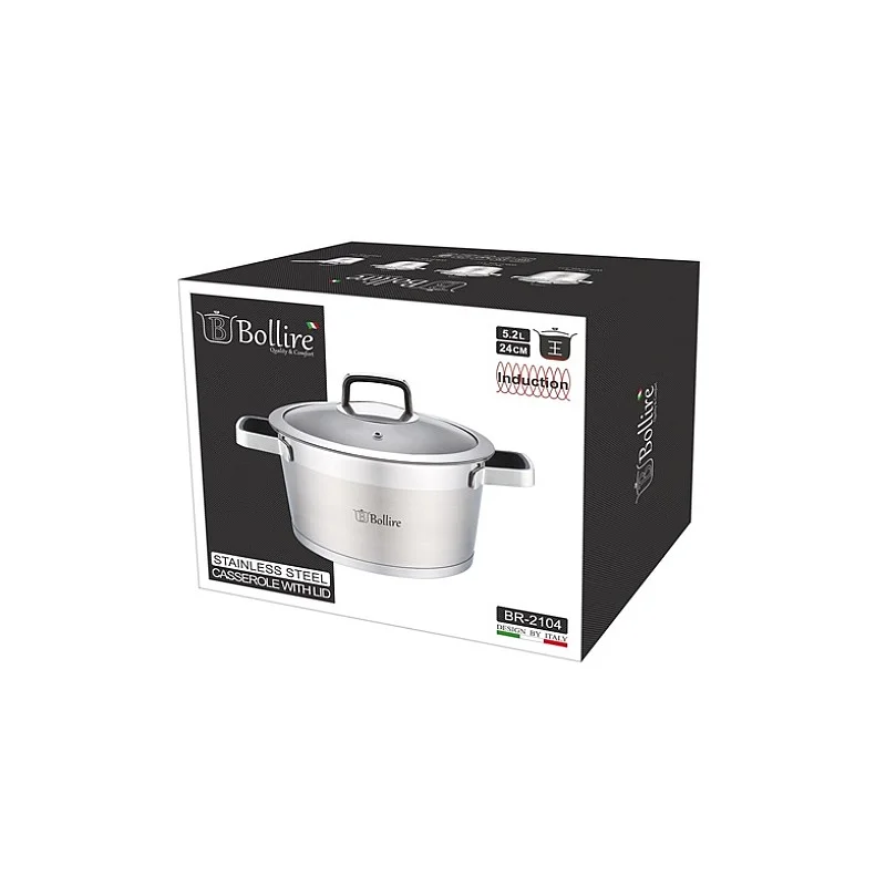 POT BOLLIRE BR-2104 S/S 24CM 5.2L