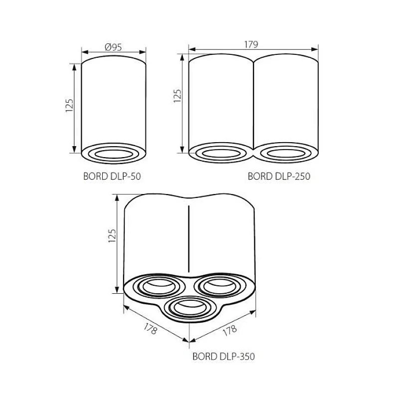 CEILING LIGHT POINT FITTING BORD DLP-50W