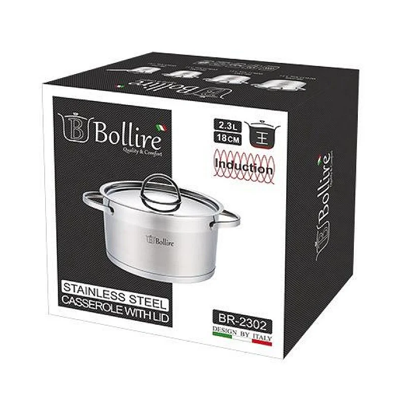 POT BOLLIRE BR-2302 S/S 18CM 2.3L