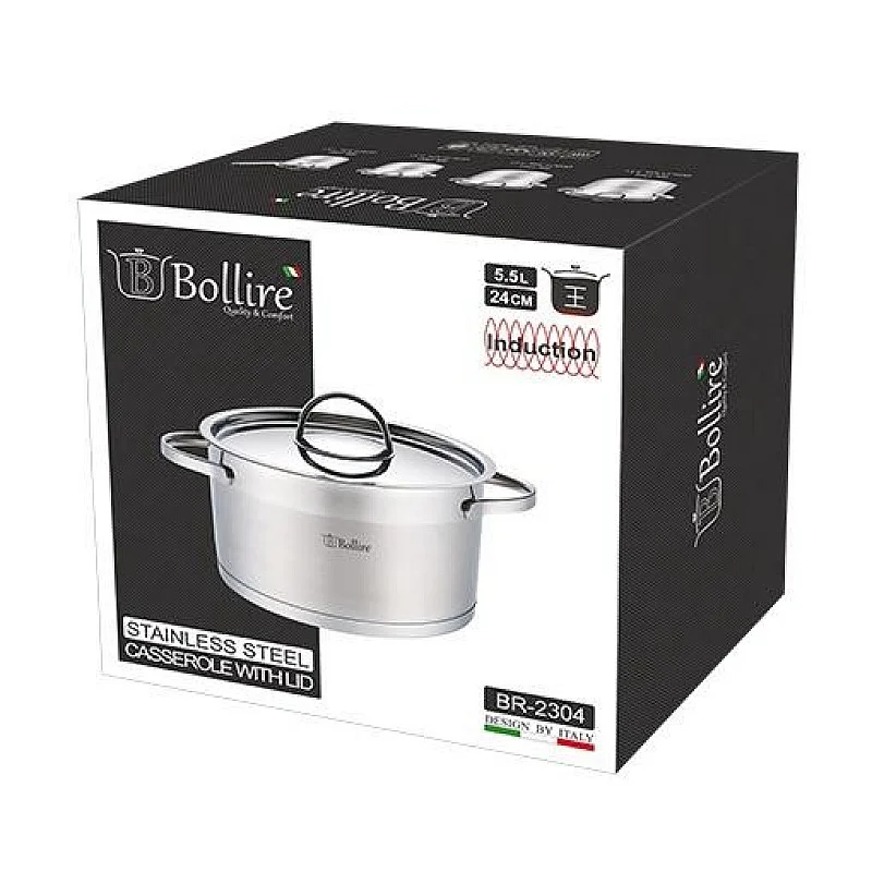 POT BOLLIRE BR-2304 S/S 24CM 5.5L