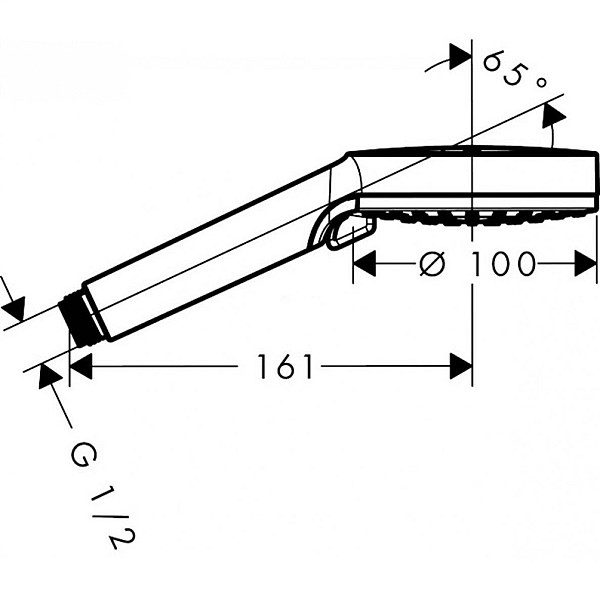 Dušas galviņa Hansgrohe Crometa Vario 26332400. hroma 100 mm