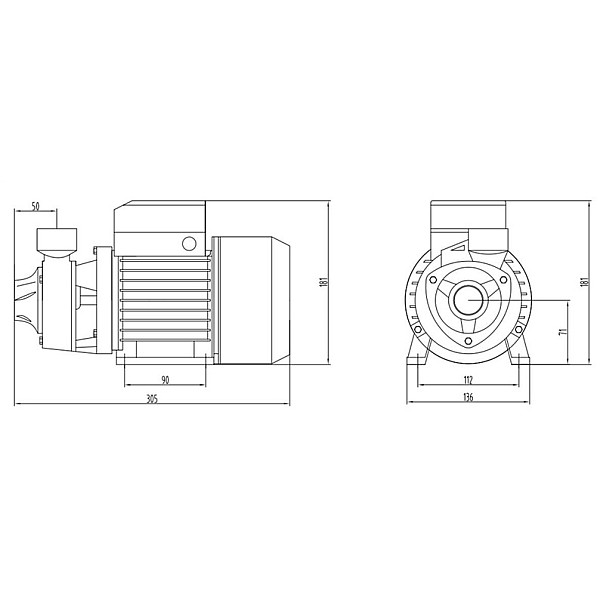 Elektrinis vandens siurblys Haushalt VS-750QB. 750 W