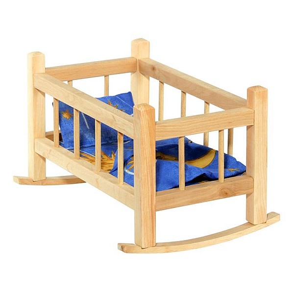 TOY WOODEN CRADLE