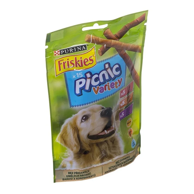 Skanėstai šunims Friskies Picnic Variety. su mėsa. 126 gr