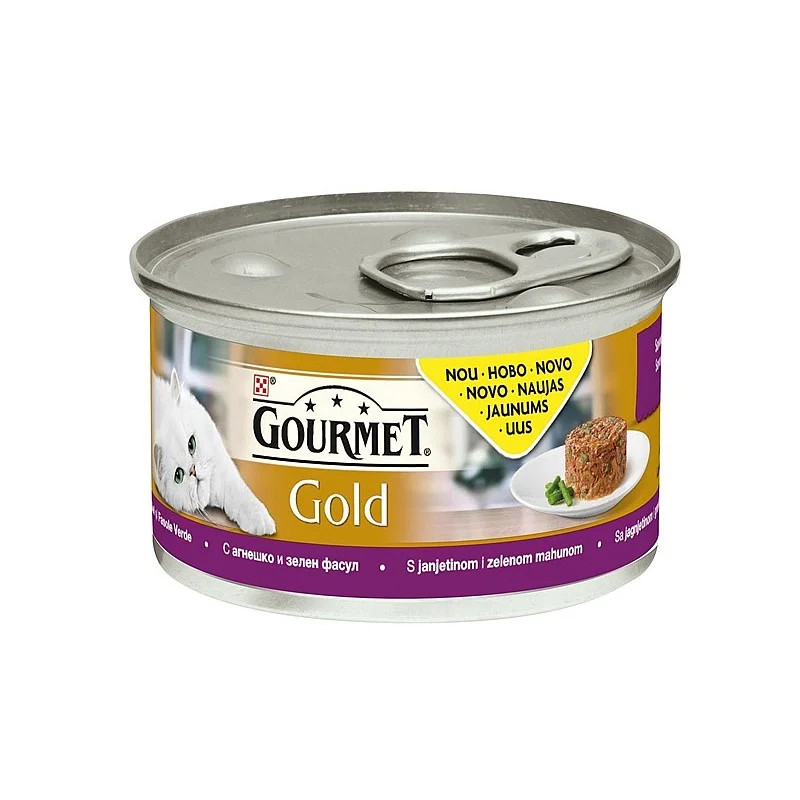 Purina Gourmet Gold Savoury Cake with Lamb and Beans 85g