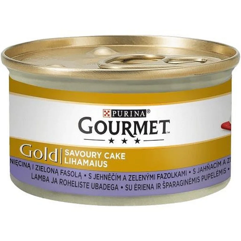 Purina Gourmet Gold Savoury Cake with Lamb and Beans 85g Purina Gourmet Gold Savoury Cake with Lamb and Beans 85g