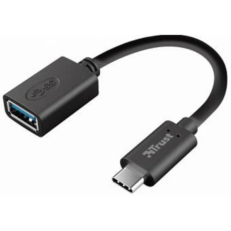 Adapteris TRUST USB Type C M. USB Type A F. melns 20967 Adapteris TRUST USB Type C M. USB Type A F. melns 20967