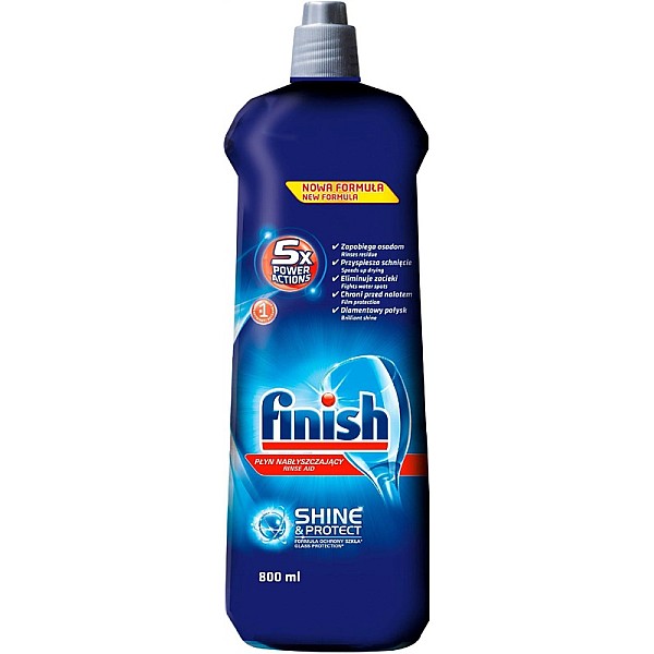 DISHW RINSE AGENT FINISH SHINE&DRY 800ML