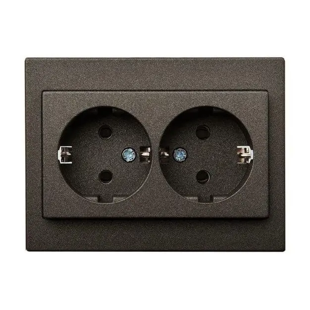 2-WAY SOCKET WITH EARTHING 2-WAY SOCKET WITH EARTHING