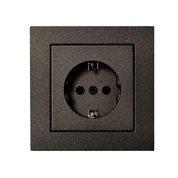 PROTECTED SCH.SOCKET WITH PLUG-IN TERM.