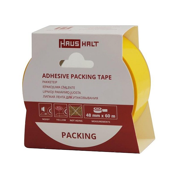 ADHESIVE PACKING TAPE HAUSHALT 48MM60M