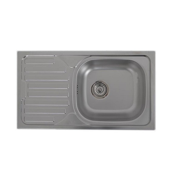 STAINLESS STEEL SINK LINEN AS07+ SYPHON