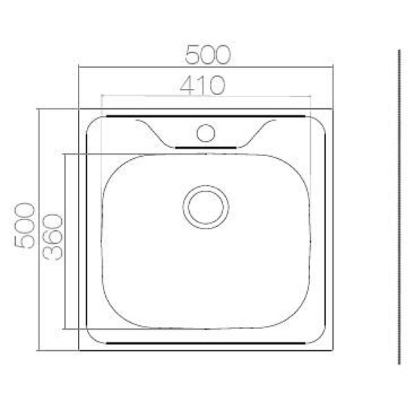 STAINLESS STEEL SINK AS14+ SYPHON AS1007