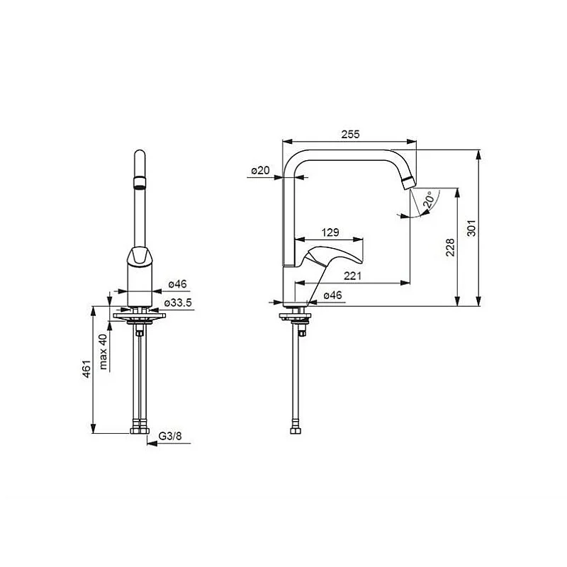 VIRTUVES JAUCĒJKRĀNS 1438F POLARA (ORAS)
