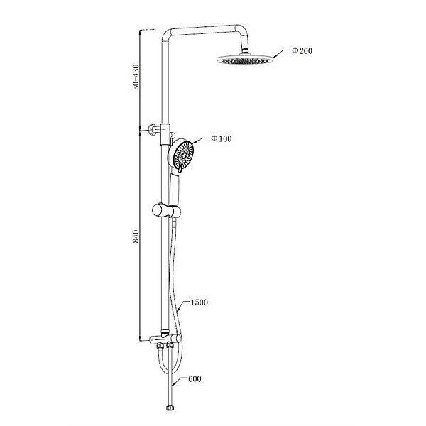 SHOWER SET DX91021C-1