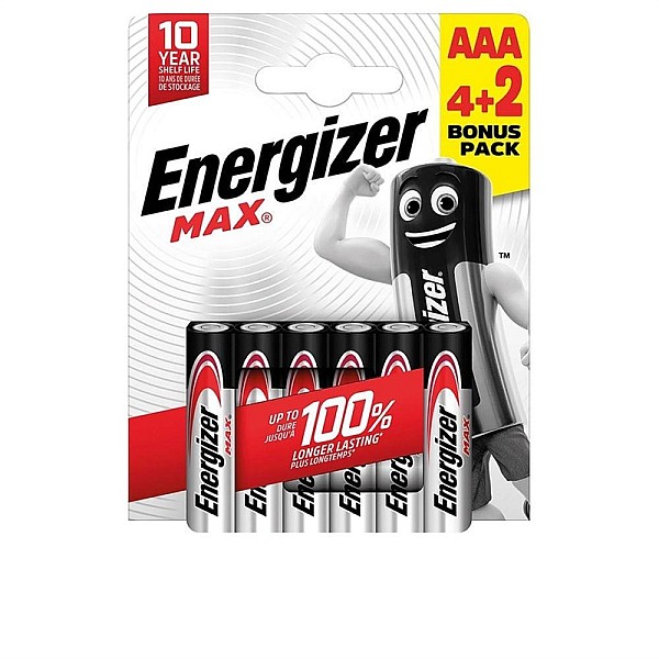 Elementai ENERGIZER AAA/LR03. 1.5V. 6 vnt.