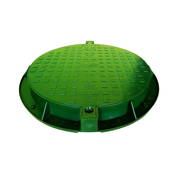 GARDEN SEWERAGE COVER 780PE-G A15 GREEN