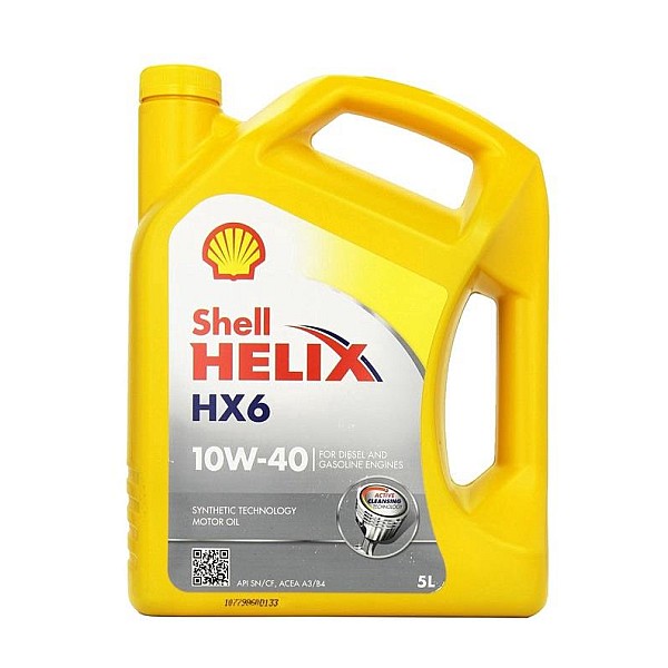 Automobilio variklio tepalas Shell Helix HX6. 10W-40. 5 l