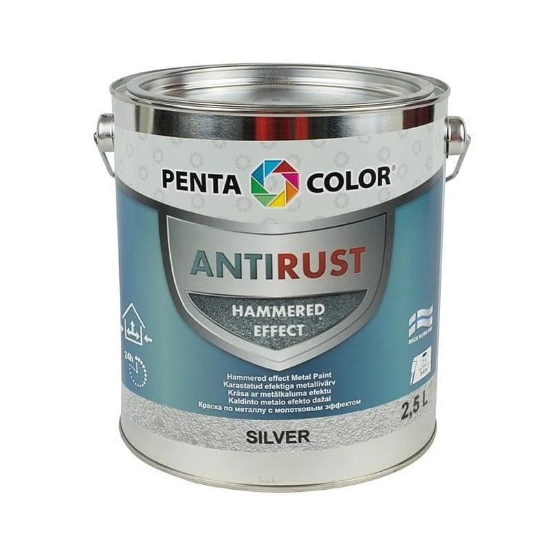 PAINT PENTAC ANTIRUST HAMMERED SLV 2.5L