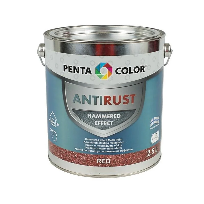 PAINT PENTAC ANTIRUST HAMMERED RED 2.5L PAINT PENTAC ANTIRUST HAMMERED RED 2.5L