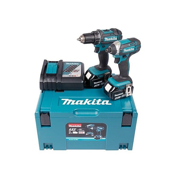 COMBOKIT 18V DLX2127MJ 2X4.0AH MAKITA