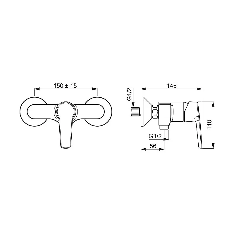 SHOWER FAUCET 3963Y SAGA