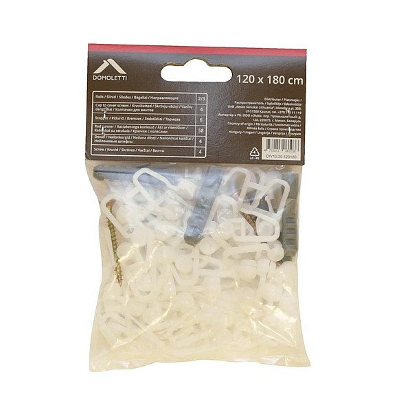 CEILING CURTAIN TRACK HOOKS SET 20PCS