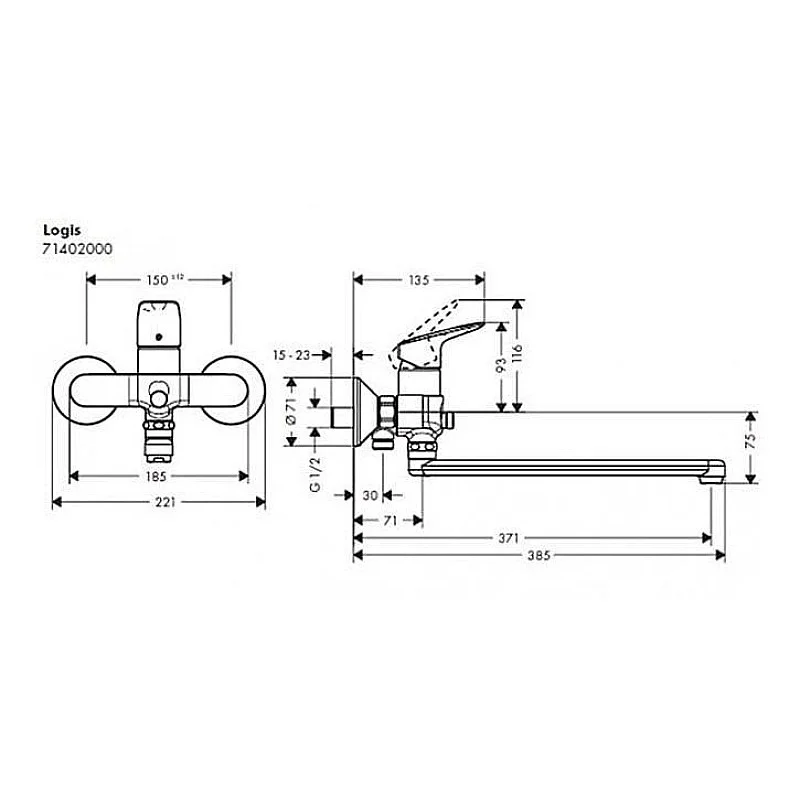 BATH FAUCET 71402000 LOGIS BATH FAUCET 71402000 LOGIS
