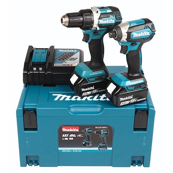 COMBOKIT 18V DLX2189TJ 2X5.0AH MAKITA