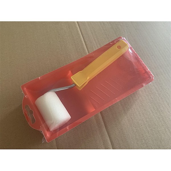 ROLLER AND PAINT TRAY 21X10.5CM SET OKKO