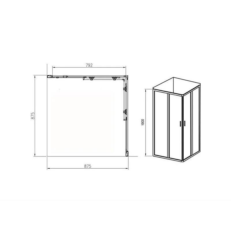 Stūra duškabīne XP3RV2-90 SATĪNA+transpa (RAVAK) Stūra duškabīne XP3RV2-90 SATĪNA+transpa (RAVAK)