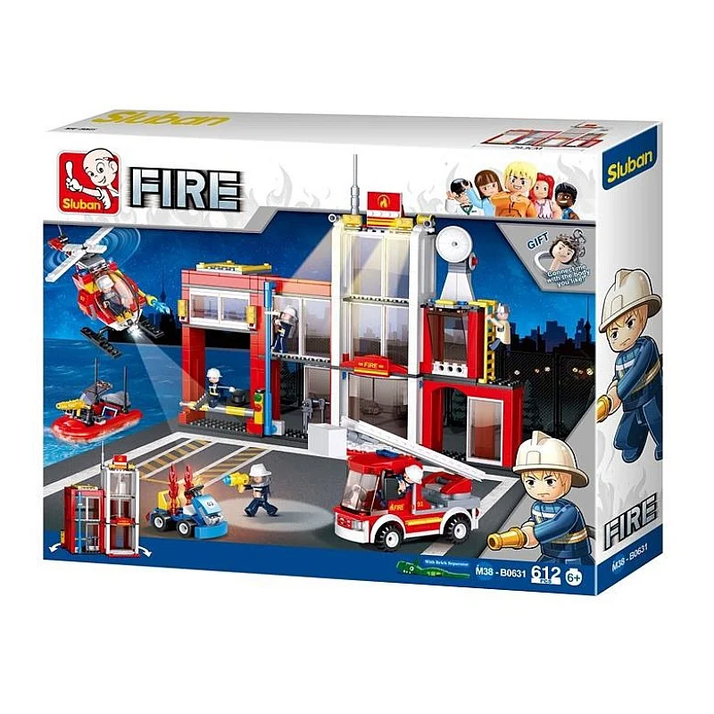 BLOCKS SLUBAN FIRE STATION 612 PCS