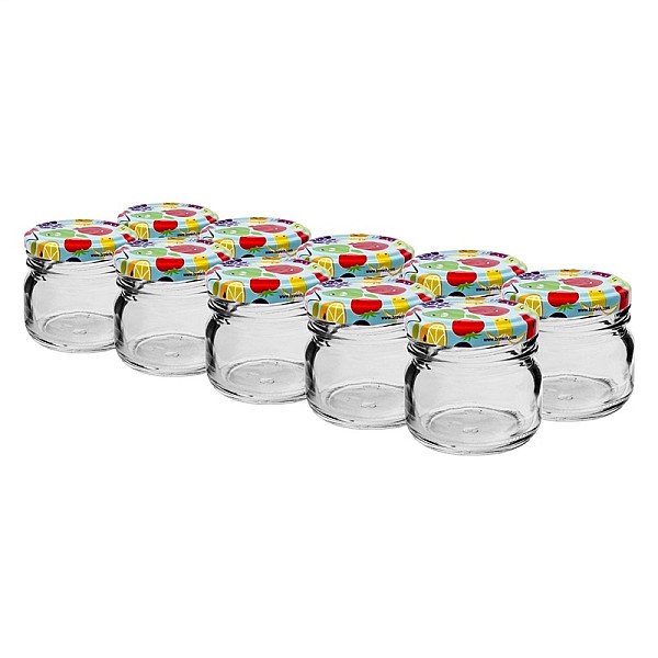 SCREWING JAR SET WITH LID 30ML 10PSC