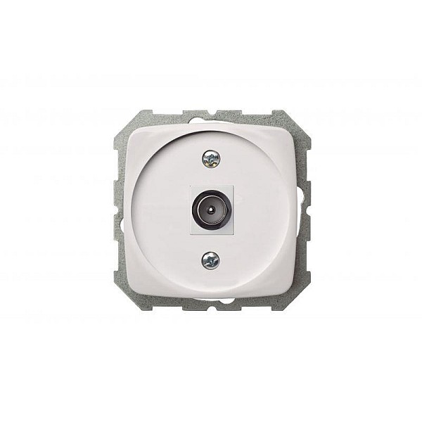 TV SOCKET F TYPE ITVL-1-01 A/B WHITE